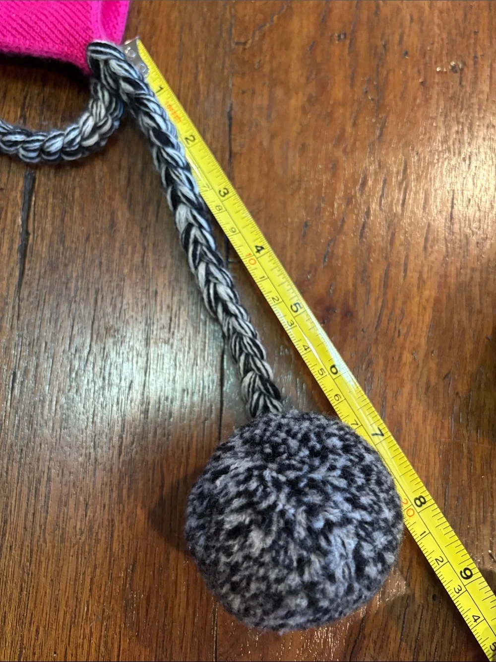 Kate Spade Princess Pink Knit Earflap Beanie with Pom-Poms Wool